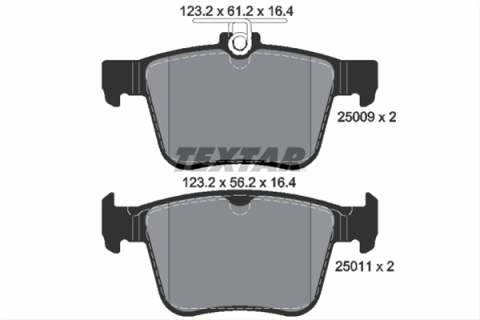 Piese auto - Set placute frana TEXTAR 2500901