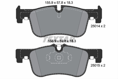 Piese auto - Set placute frana TEXTAR 2501401