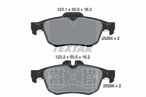 Piese auto - Set placute frana TEXTAR 2526501