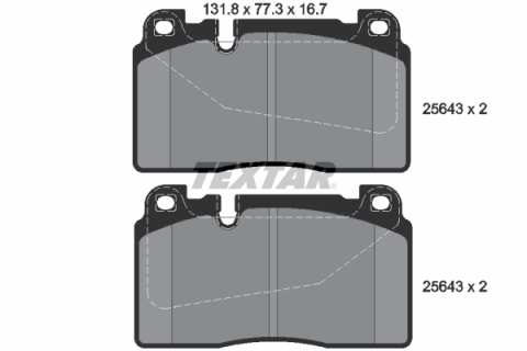 Piese auto - Set placute frana TEXTAR 2564301