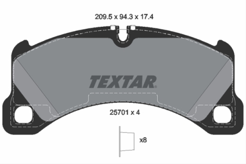 Piese auto - Set placute frana TEXTAR 2570101