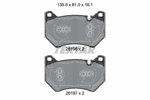 Piese auto - Set placute frana TEXTAR 2619601