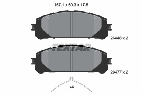 Piese auto - Set placute frana TEXTAR 2644801