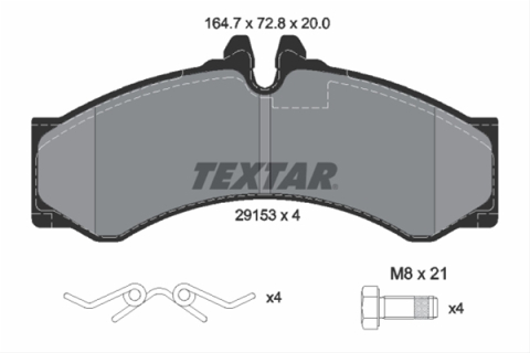 Piese auto - Set placute frana TEXTAR 2915301