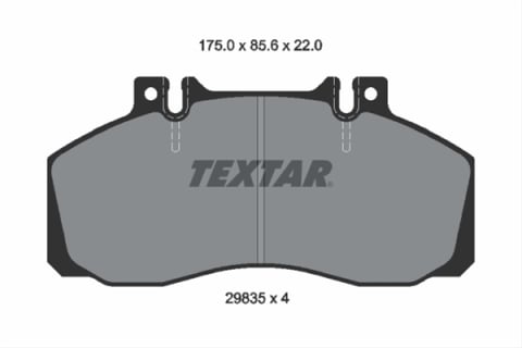 Piese auto - Set placute frana TEXTAR 2983506