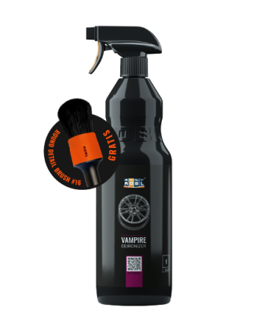 Jante si anvelope - Set promo solutie decontaminare jante Adbl Vampire 1 Litru + Pensula detailing 31mm Cadou