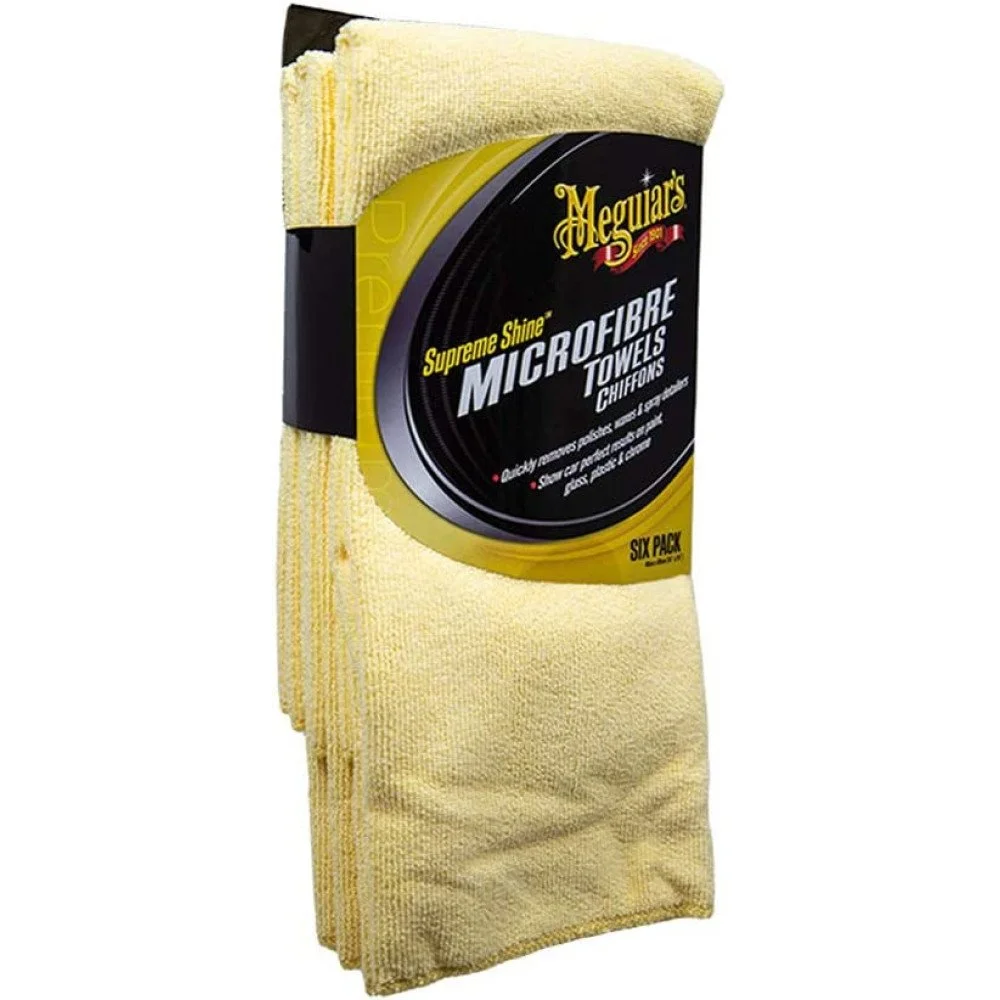 Detailing si Cosmetica - Set Prosoape Auto Meguiar's Supreme Shine Microfibre Towels, 6 buc