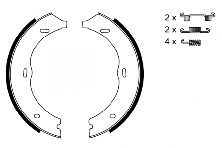 Set saboti frana BOSCH [1]