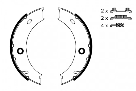 Set saboti frana BOSCH [1]