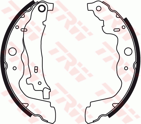 Piese auto - Set saboti frana logan mcv (ks_) 1.5 dci TRW GS8780