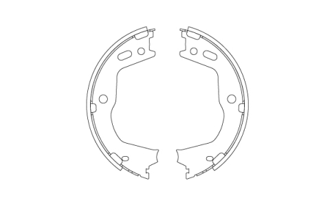 Piese auto - Set saboti frana mana TRW GS8803