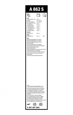 Set stergatoare BOSCH AEROTWIN 600/530 MM 3397007862 [4]