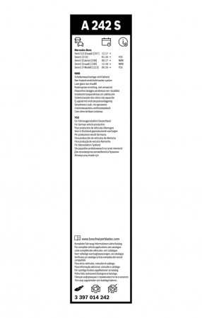 STERGATOARE AUTO - Set stergatoare BOSCH AEROTWIN 600/550 MM 3397014242