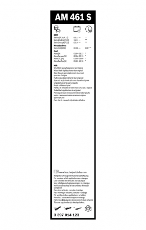 Set stergatoare BOSCH AEROTWIN MULTI CLIP 550/450 MM 3397014123 [4]