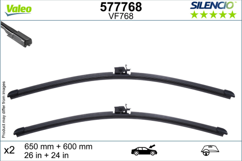 SET STERGATOARE VALEO SILENCIO X.TRM 650/600 MM VF968 [2]