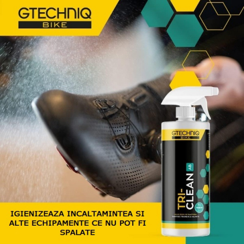 Solutie antibacteriana curatare si dezodorizare echipament sportiv Gtechniq Tri Clean AB, 500ml [2]