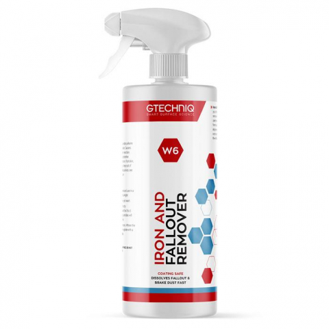 Detailing si Cosmetica - Solutie decontaminare jante si caroserie Gtechniq W6 Iron and Fallout Remover-1 Litru