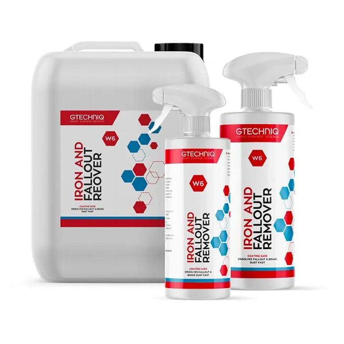 Detailing si Cosmetica - Solutie decontaminare jante si caroserie Gtechniq W6 Iron and Fallout Remover-5 Litri