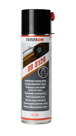 Chimice auto - Spray protectie caroserie TEROSON SB 3120 803863 negru, pe baza de cauciuc/rasina, pentru protectie inferioara caroserie - 500ML