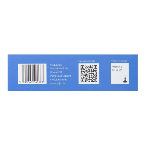 STATIE RADIO CB PNI ESCORT HP 6500 PRO, MULTI-STANDARD, VOX, NRC, 4W, AM-FM, 12V, SQ, ASQ, MUFA DE BRICHETA INCLUSA [9]