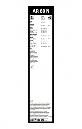 Stergator BOSCH AEROTWIN FLAT 600 MM 3397008843 [3]