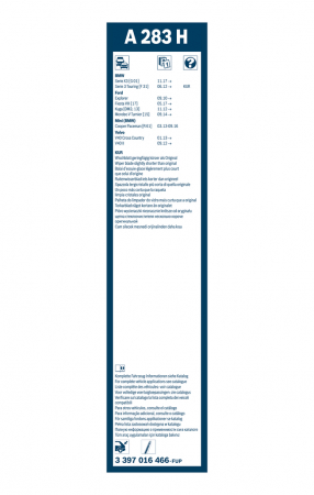 Stergator luneta BOSCH 280 MM 3397016466 [3]