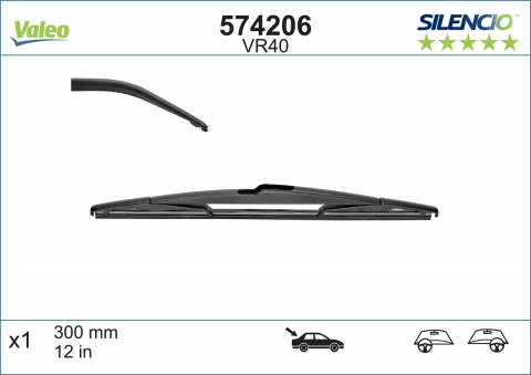 Conex - STERGATOR LUNETA VALEO SILENCIO CONVENTIONAL 300 MM VR40