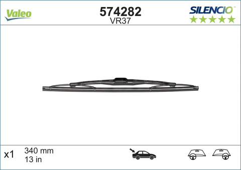 Conex - STERGATOR LUNETA VALEO SILENCIO CONVENTIONAL 340 MM VR37