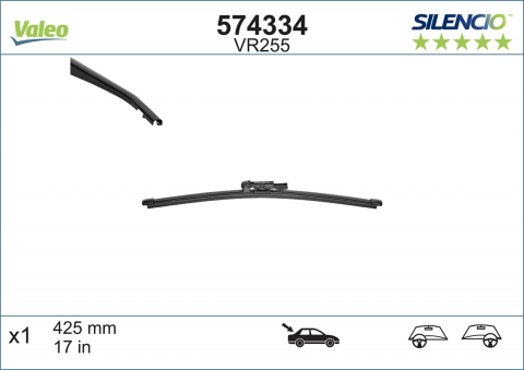 STERGATOARE AUTO - STERGATOR LUNETA VALEO SILENCIO FB OE 425 MM VR255