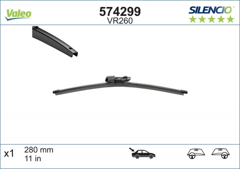 STERGATOR LUNETA VALEO SILENCIO FLAT 280 MM VR260 [1]
