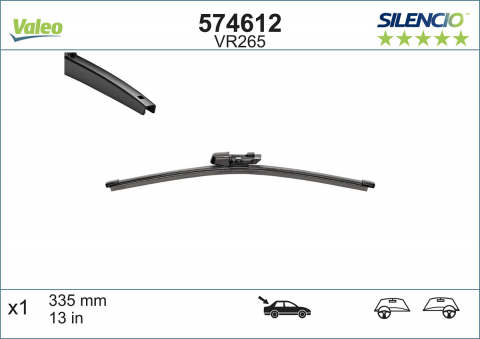 STERGATOR LUNETA VALEO SILENCIO FLAT 335 MM VR265 [2]