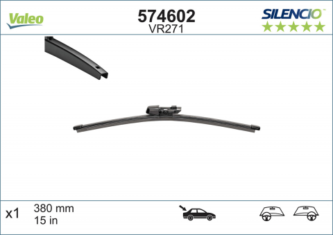STERGATOR LUNETA VALEO SILENCIO FLAT 380 MM VR271 [2]