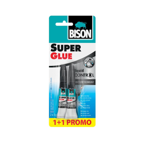 Chimice auto - Bison Super Glue Control - ADEZIV 2 X 3 GR