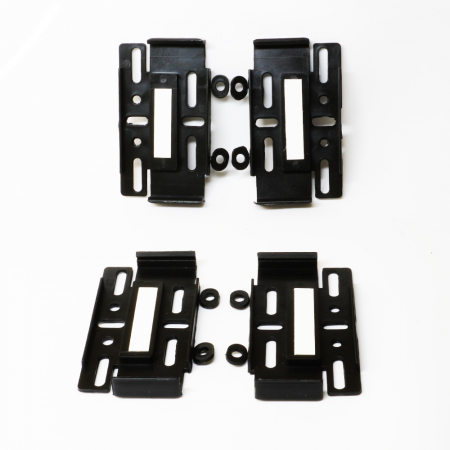 Suport Numar Inmatriculare Mega Drive Fara Rame Set 4 Buc (Fata + Spate) Negru [4]