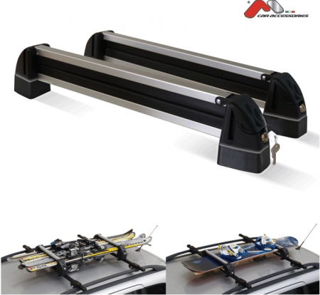 Suport Schi Snowboard Menabo White Bear 4 Cu Prindere Pe Bare Transversale [1]