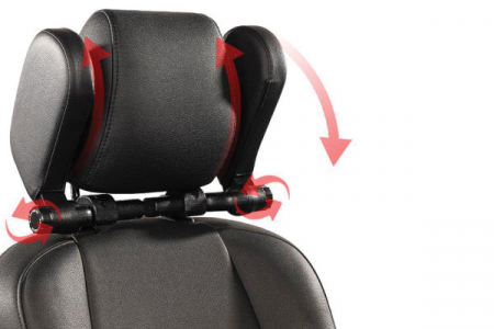 Suport Tetiera Auto Reglabil-Piele Ecologica Neagra [5]