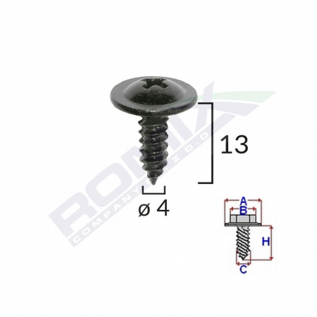 Surub Cu Cap Incrucisat Diametru 4Mm Set 10 Buc [1]