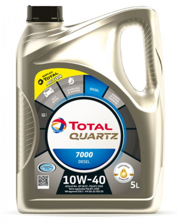 Ulei motor TOTAL - Total Quartz Energy 7000 Diesel 10W40 - 5 Litri
