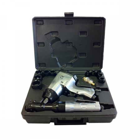 ACCESORII - Trusa De 16 Piese Pneumatice Cu Pistol De Impact Si Clichet Jbm