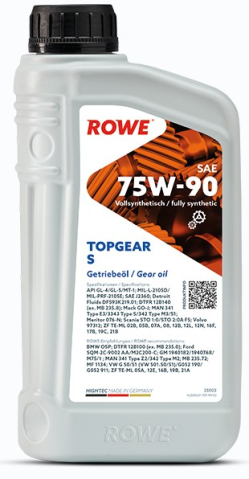 Ulei transmisii TURISME - Ulei cutie de viteze ROWE HighTec TOPGEAR 75W90 S - 1 Litru