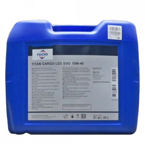 Ulei motor camion si autoutilitara - Ulei motor Fuchs Titan Cargo LD3 EVO 10W40 - 20 Litri