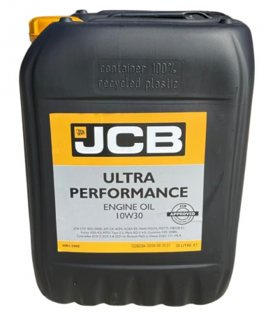 Ulei pentru agricultura - Ulei motor JCB Ultra Performance Engine Oil 10W30 - 20 Litri
