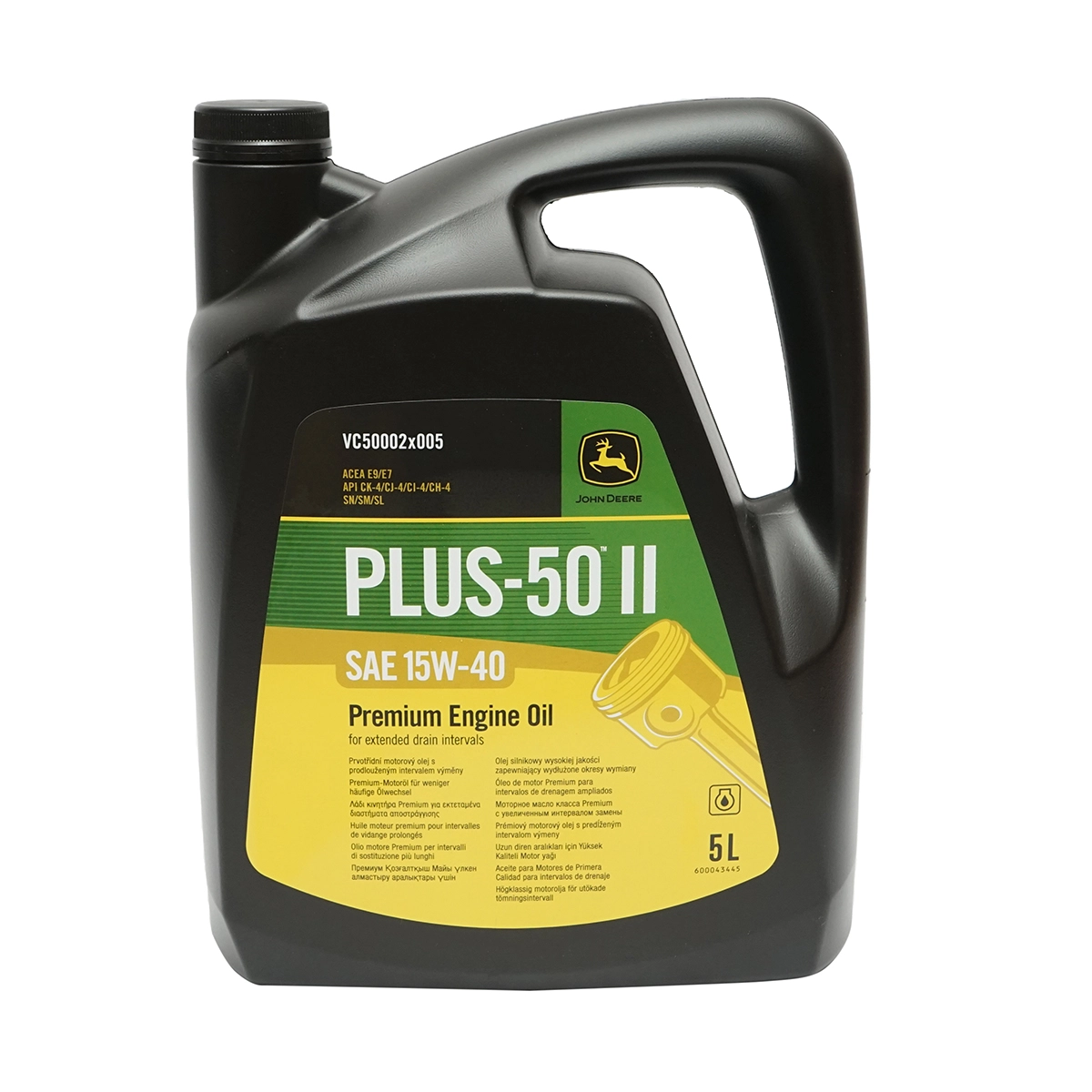 Ulei pentru agricultura - Ulei motor John Deere PLUS-50 II 15W40 E9 - 5 Litri