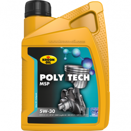 Ulei motor autoturisme - Ulei motor KROON OIL PolyTech MSP 5W30 37399 - 1 Litru
