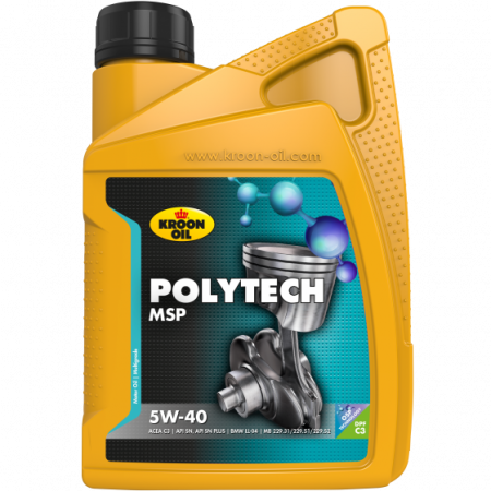 Ulei motor autoturisme - Ulei motor KROON OIL PolyTech MSP 5W40 37336 - 1 Litru