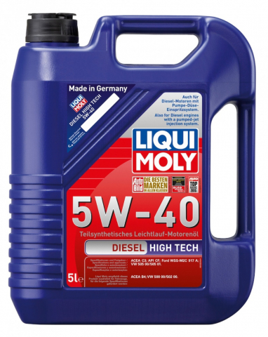 Ulei motor LIQUI MOLY - Ulei motor Liqui Moly Diesel High Tech 5W40 - 5 Litri