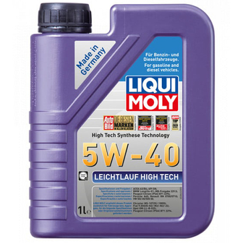 Ulei motor LIQUI MOLY - Ulei motor Liqui Moly Leichtlauf High Tech 5W40 - 1 Litru