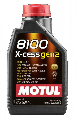 Ulei motor autoturisme - Ulei motor Motul 8100 X-CESS GEN 2 5W40 - 1 Litru
