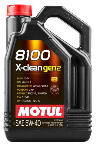 Ulei motor MOTUL - Ulei motor Motul 8100 X-CLEAN Gen 2 5W40 - 5 Litri