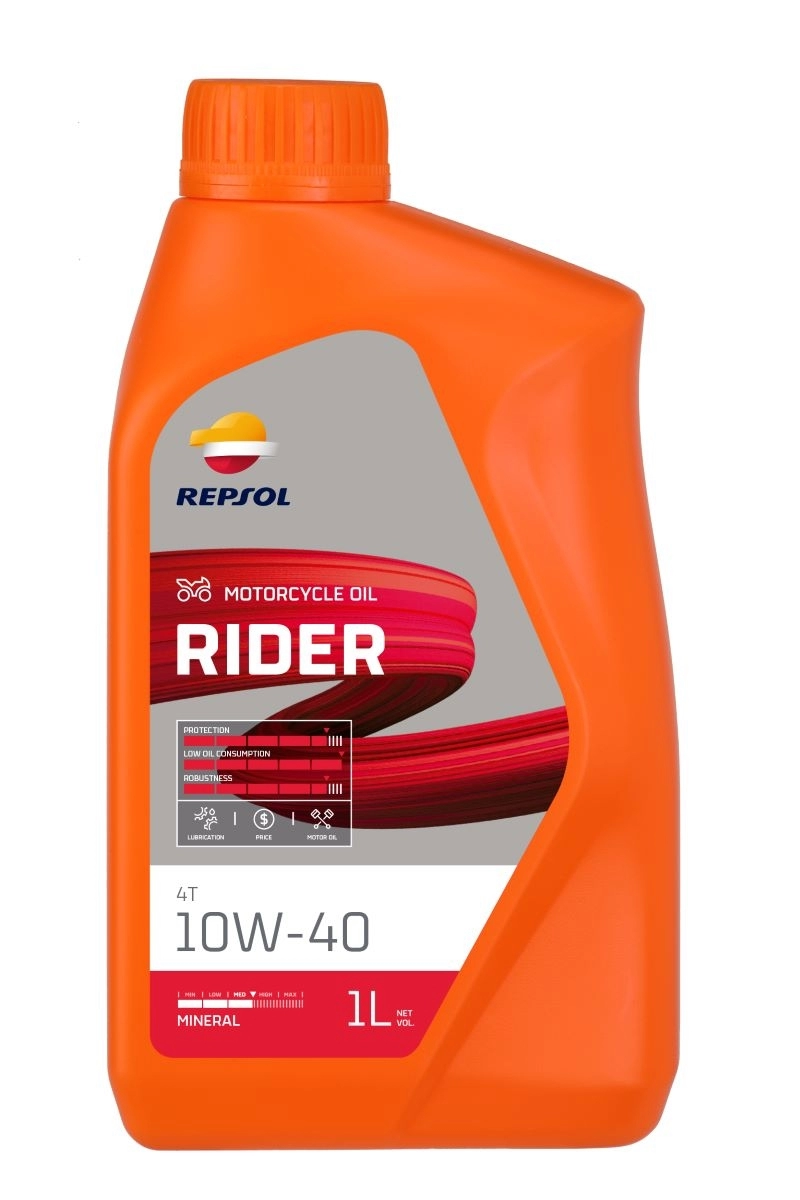 Ulei moto REPSOL - Ulei motor Repsol Rider 4T 10W40 - 1 Litru